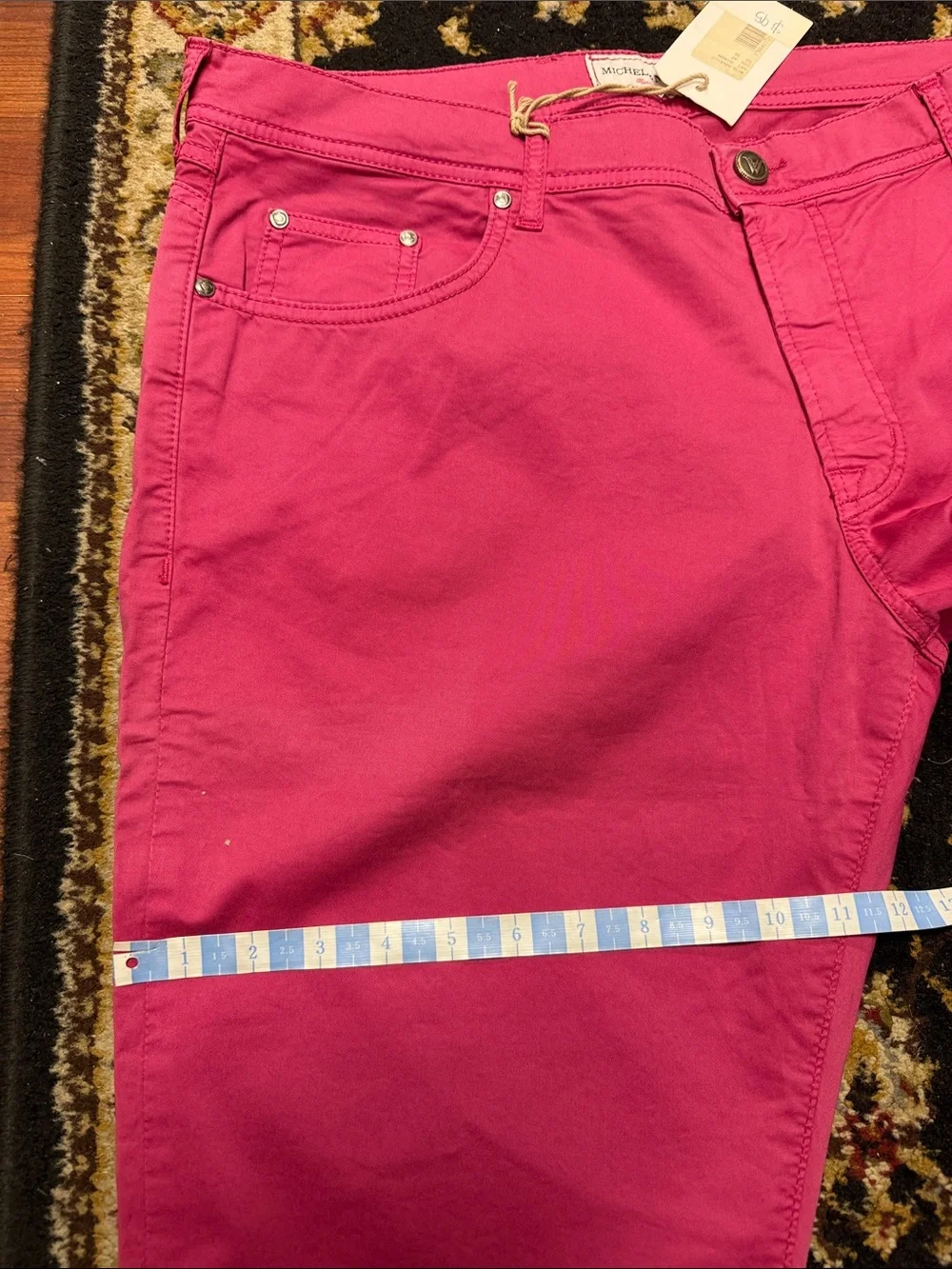 Michele Negri Bright Pink Denim Shorts